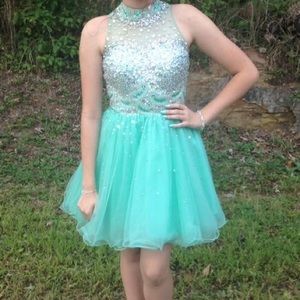 Homecoming Formal Dress with lots of beading